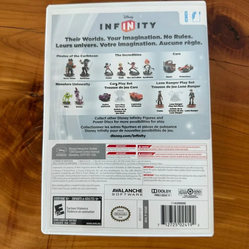 Nintendo Wii Disney Infinity Video Game